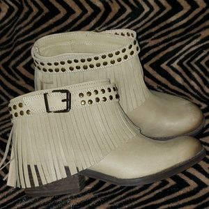 Tan booties